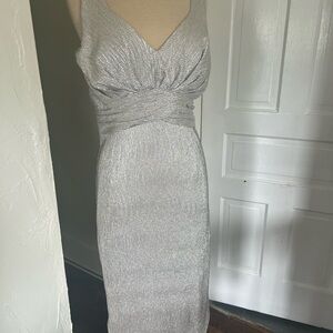 Stop Staring Cream Sheath Midi Dress Sweetheart Neckline